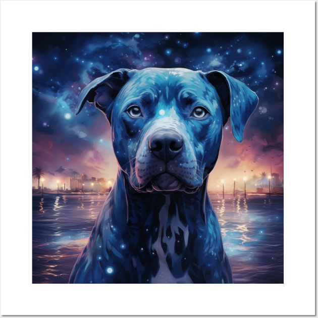 Blue Pitty Wall Art by Enchanted Reverie